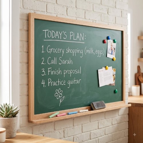 Green Magnetic Chalk Board 