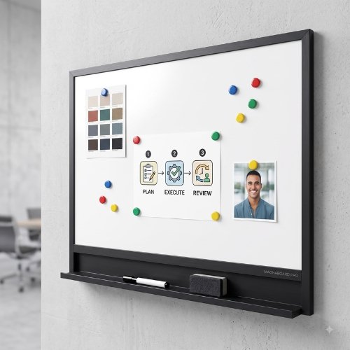 White Magnetic Board 