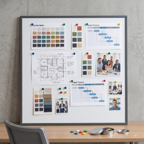 White Magnetic Board 
